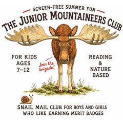 The Junior Mountaineers Club — illustrated moose